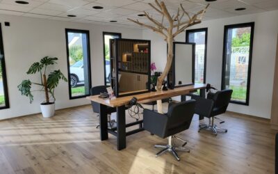 Réalisation de mobilier sur mesure – salon de coiffure -22